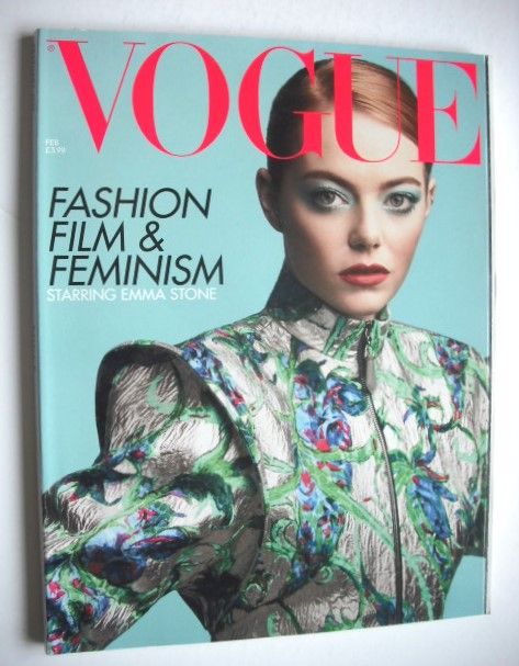 British Vogue magazine - February 2019 - Emma Stone cover
