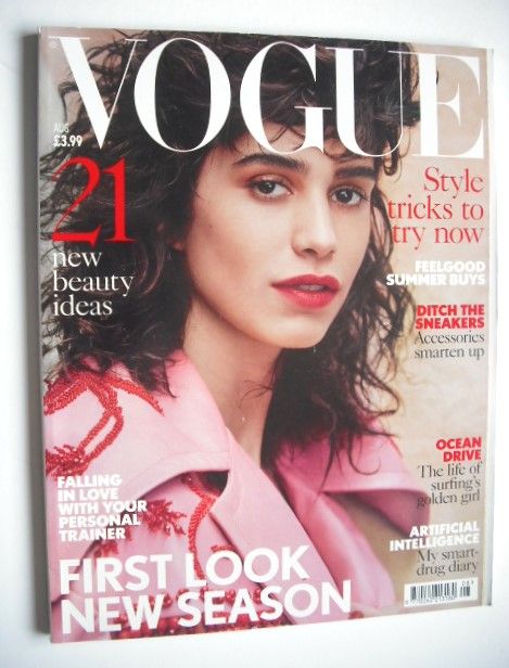 British Vogue magazine - August 2017 - Mica Arganaraz cover