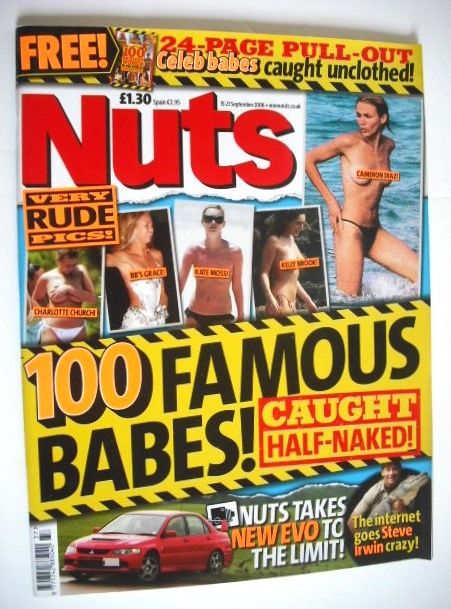 <!--2006-09-15-->Nuts magazine - 100 Famous Babes cover (15-21 September 20