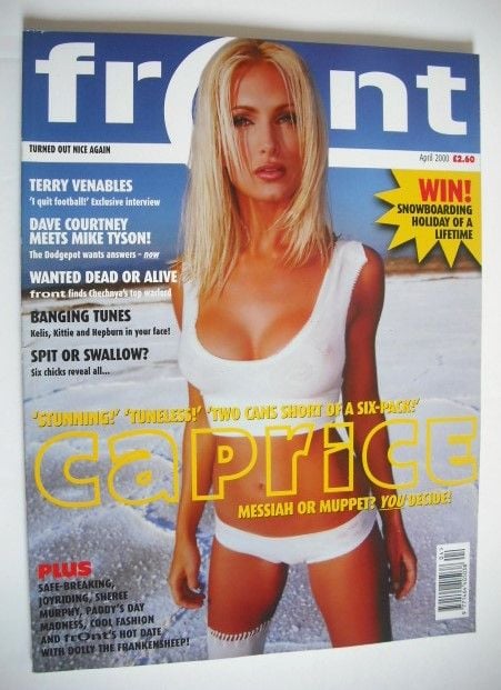 Front magazine - Caprice cover (April 2000)