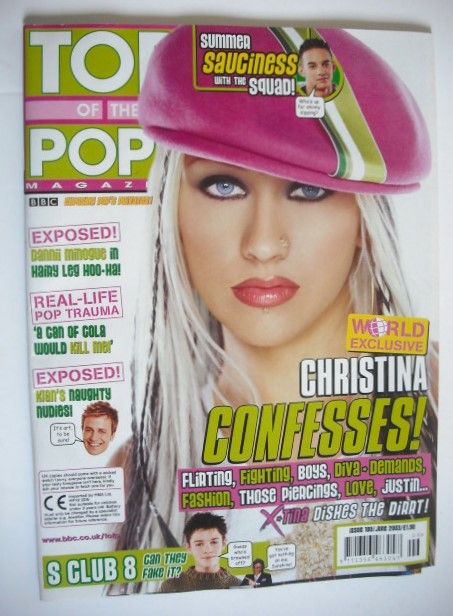 Top Of The Pops magazine - Christina Aguilera cover (June 2003)