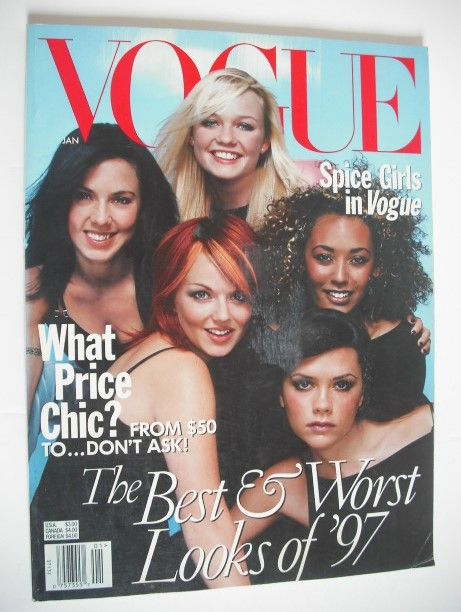US Vogue magazine - January 1998 - The Spice Girls cover