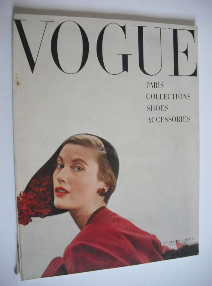 British Vogue magazine - October 1949 (Vintage Issue)