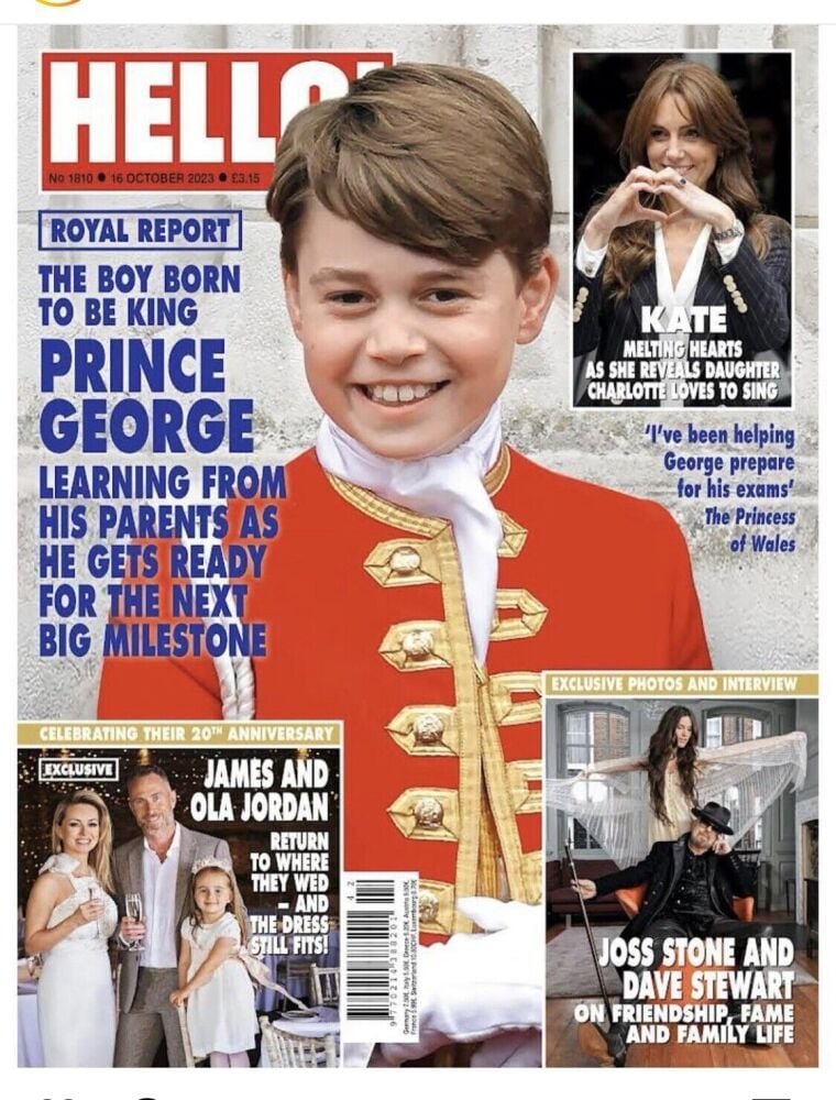 Hello! magazine - Prince George cover (16 October 2023 - Issue 1810)