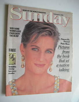 Sunday magazine - 6 September 1992 - Princess Diana cover