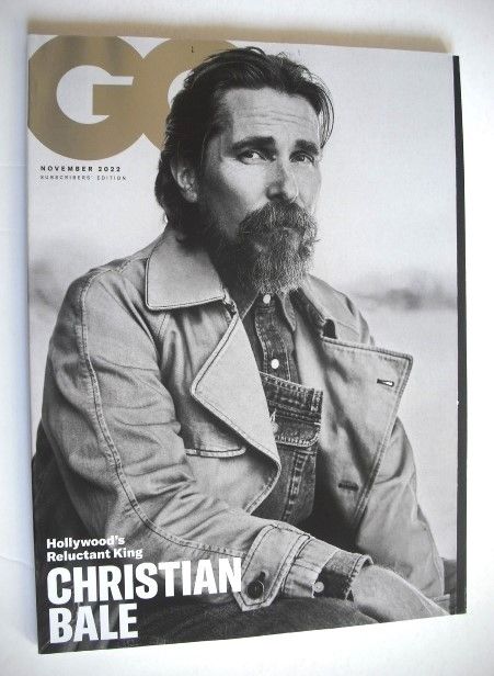 British GQ magazine - November 2022 - Christian Bale cover (Subscriber's Issue)