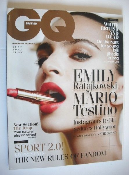 British GQ magazine - September 2015 - Emily Ratajkowski cover