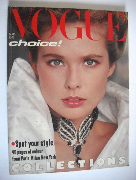 British Vogue magazine - March 1983 (Vintage Issue)