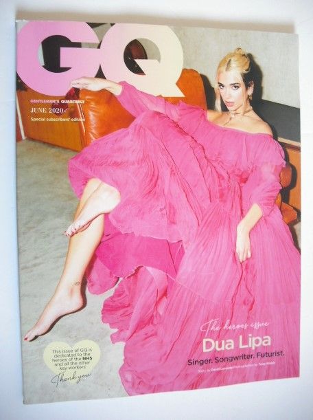 British GQ magazine - June 2020 - Dua Lipa cover (Subscriber's Issue)