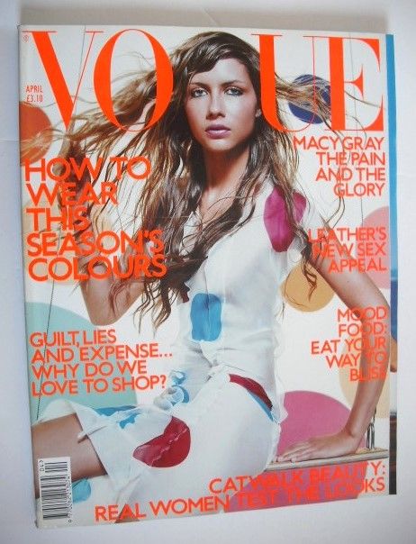 British Vogue magazine - April 2000 - Ana Claudia cover