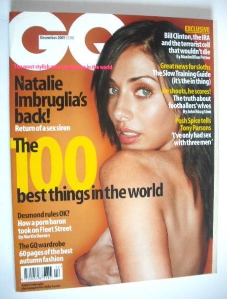 British GQ magazine - December 2001 - Natalie Imbruglia cover