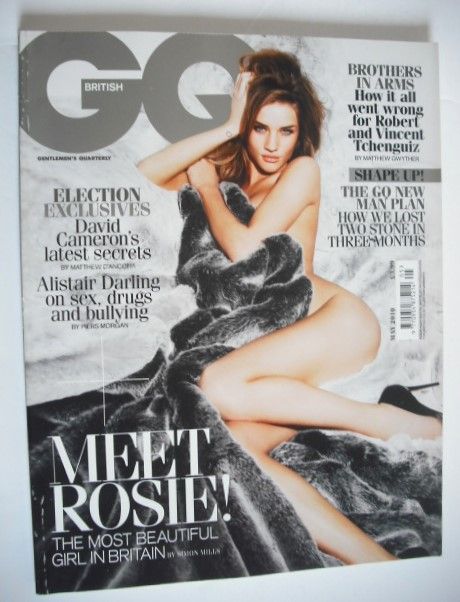 British GQ magazine - May 2010 - Rosie Huntington-Whiteley