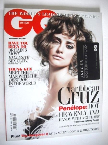 <!--2011-06-->British GQ magazine - June 2011 - Penelope Cruz cover