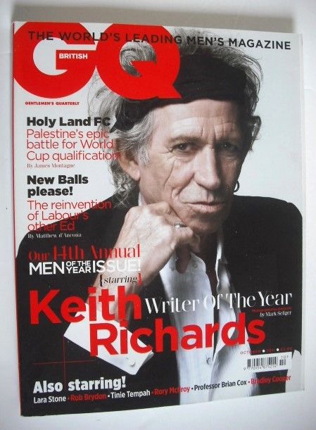 <!--2011-10-->British GQ magazine - October 2011 - Keith Richards cover