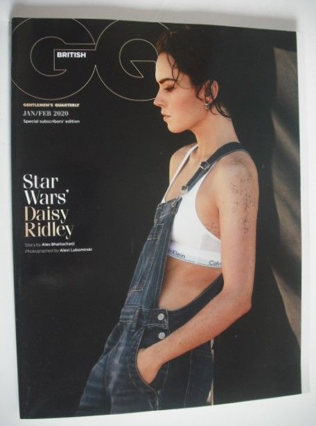 British GQ magazine - January/February 2020 - Daisy Ridley cover (Subscriber's Issue)