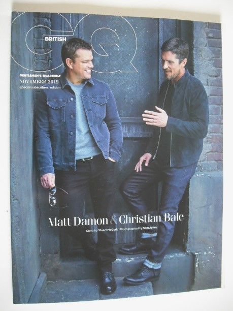 British GQ magazine - November 2019 - Matt Damon & Christian Bale cover (Subscriber's Issue)