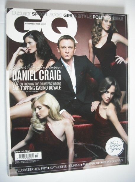 British GQ magazine - November 2008 - Daniel Craig cover