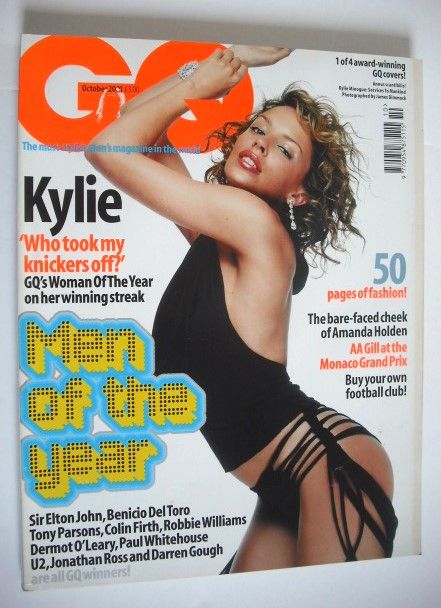 British GQ magazine - October 2001 - Kylie Minogue cover