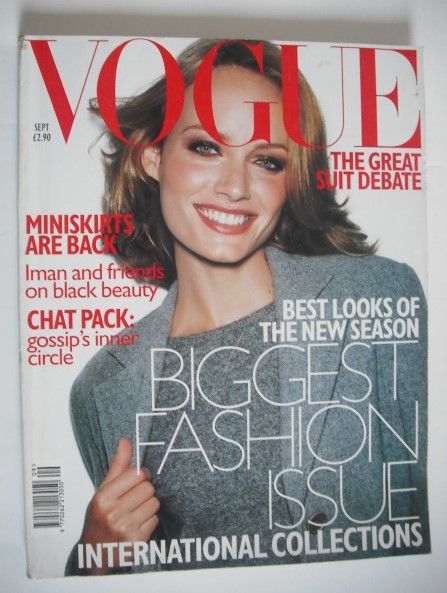 <!--1997-09-->British Vogue magazine - September 1997 - Amber Valletta cove