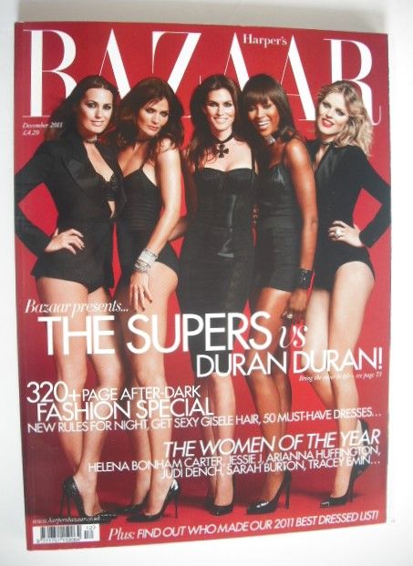 <!--2011-12-->Harper's Bazaar magazine - December 2011 - Supermodels cover