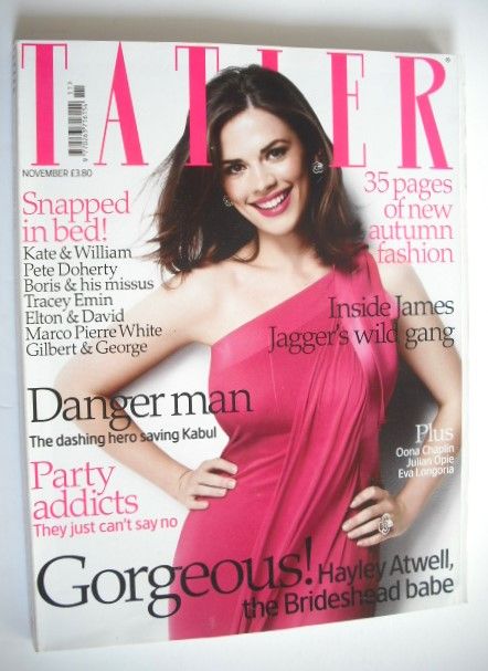 <!--2008-11-->Tatler magazine - November 2008 - Hayley Atwell cover