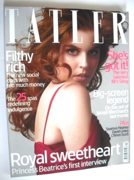 Tatler magazine - September 2005 - Princess Beatrice cover