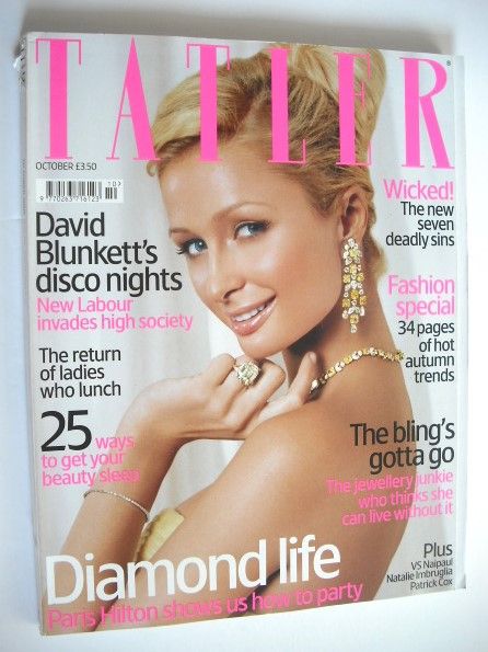 Tatler magazine - October 2005 - Paris Hilton cover