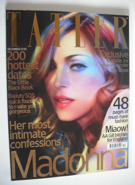 Tatler magazine - December 2005 - Madonna cover