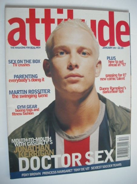 Attitude magazine - Jonathan Kerrigan cover (January 1997 - Issue 33)