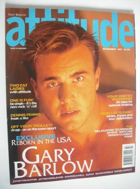 <!--1997-11-->Attitude magazine - Gary Barlow cover (November 1997 - Issue 