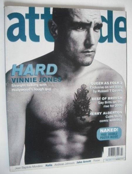 Attitude magazine - Vinnie Jones cover (February 2000 - Issue 70)