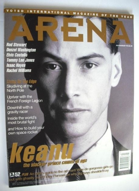 <!--1995-07-->Arena magazine - July/August 1995 - Keanu Reeves cover