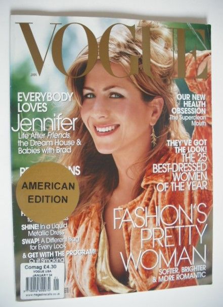 US Vogue magazine - January 2004 - Jennifer Aniston cover