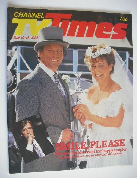 CTV Times magazine - 10-16 May 1986 - Johnny Briggs and Wendy Jane Walker cover