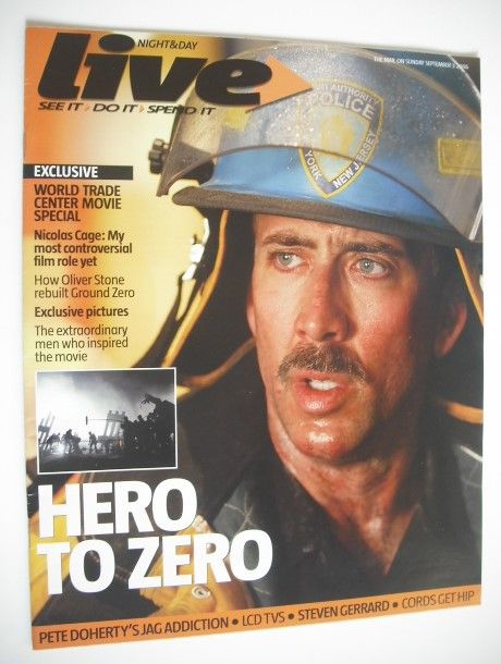 Live magazine - Nicolas Cage cover (3 September 2006)