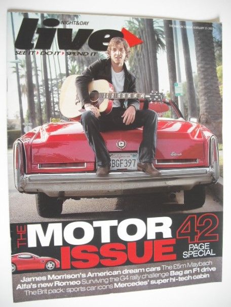 Live magazine - James Morrison cover (25 February 2007)