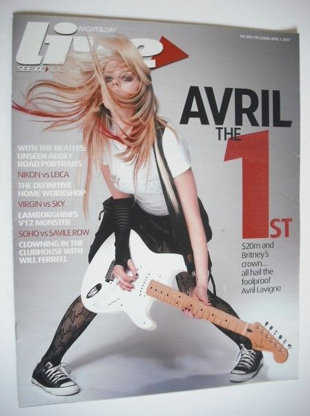 <!--2007-04-01-->Live magazine - Avril Lavigne cover (1 April 2007)