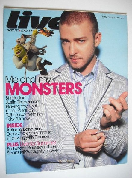 Live magazine - Justin Timberlake cover (10 June 2007)