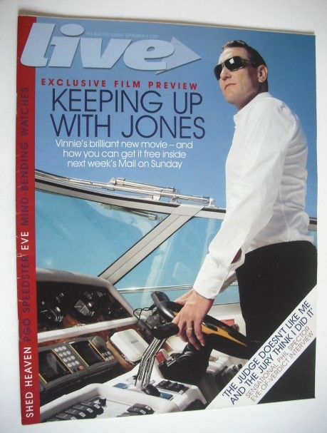 Live magazine - Vinnie Jones cover (9 September 2007)