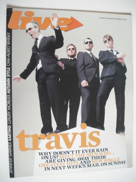 <!--2007-09-23-->Live magazine - Travis cover (23 September 2007)