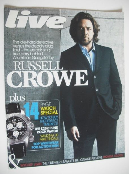 Live magazine - Russell Crowe cover (4 November 2007)