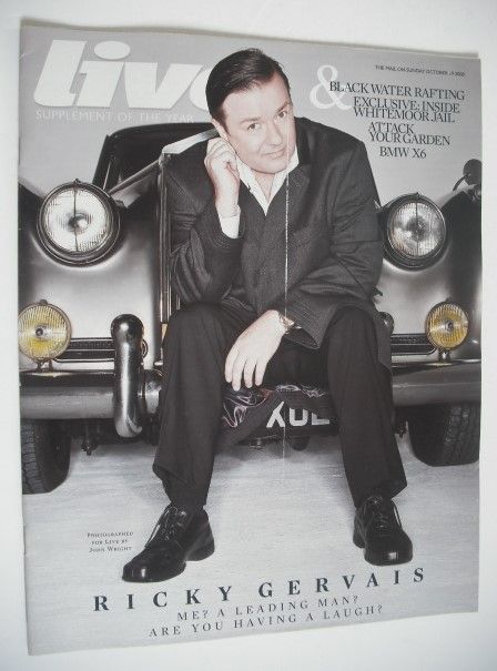 Live magazine - Ricky Gervais cover (19 October 2008)
