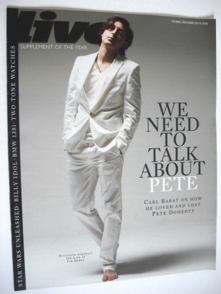 Live magazine - Carl Barat cover (6 July 2008)
