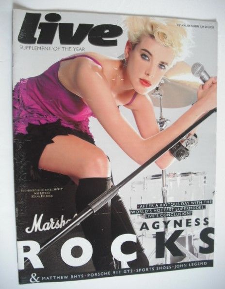 Live magazine - Agyness Deyn cover (20 July 2008)