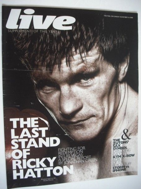 Live magazine - Ricky Hatton cover (16 November 2008)