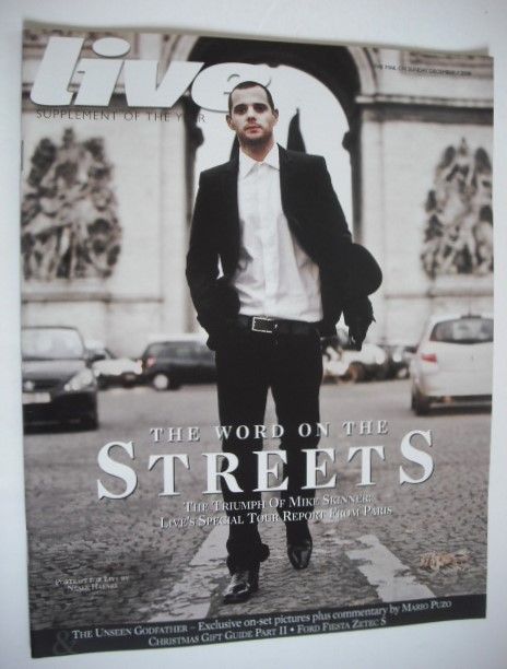 Live magazine - Mike Skinner cover (7 December 2008)