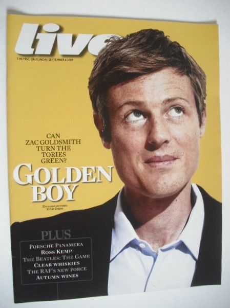 Live magazine - Zac Goldsmith cover (6 September 2009)