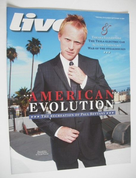 Live magazine - Paul Bettany cover (13 September 2009)