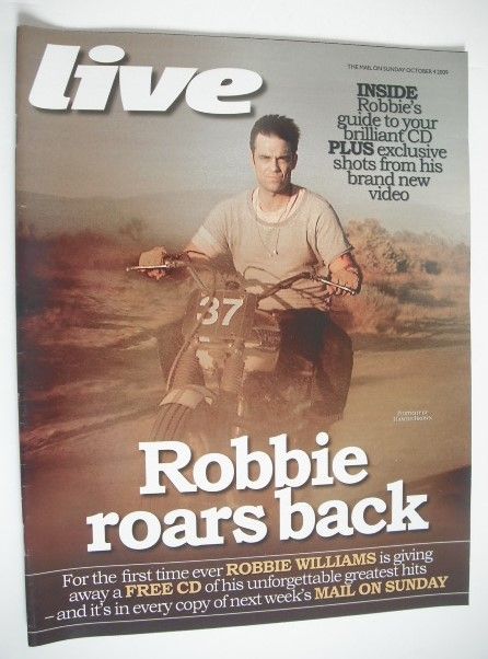 Live magazine - Robbie Williams cover (4 October 2009)