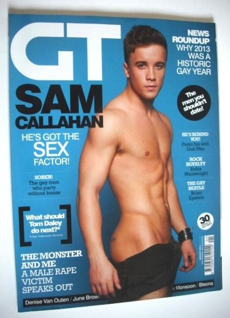 Gay Times magazine - Sam Callahan cover (January 2014)